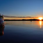 Sonnenuntergang, Sunset, puesta del sol, Achterwasser, Usedom 3