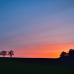 Sonnenuntergang,  Sunset, puesta del sol Kraichtal