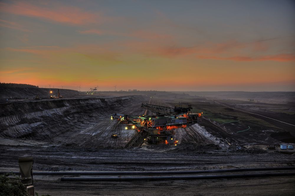 Sonnenuntergang Tagebau Schleenhain