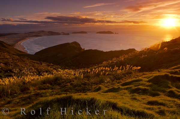 Sonnenuntergang Te Werahi Strand