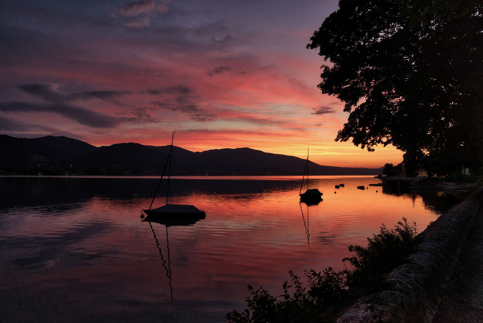 Sonnenuntergang Tegernsee