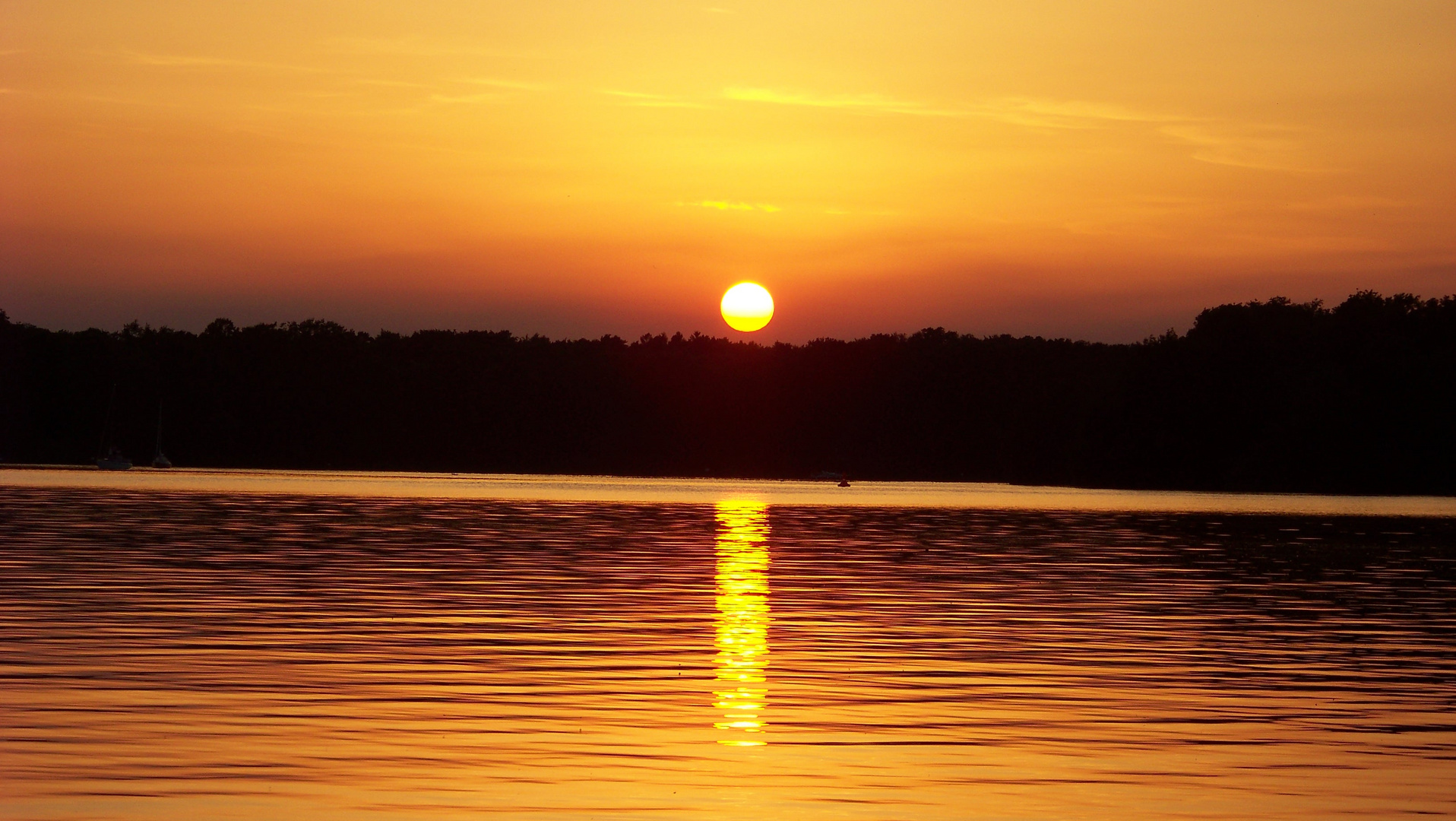 Sonnenuntergang Tegler See