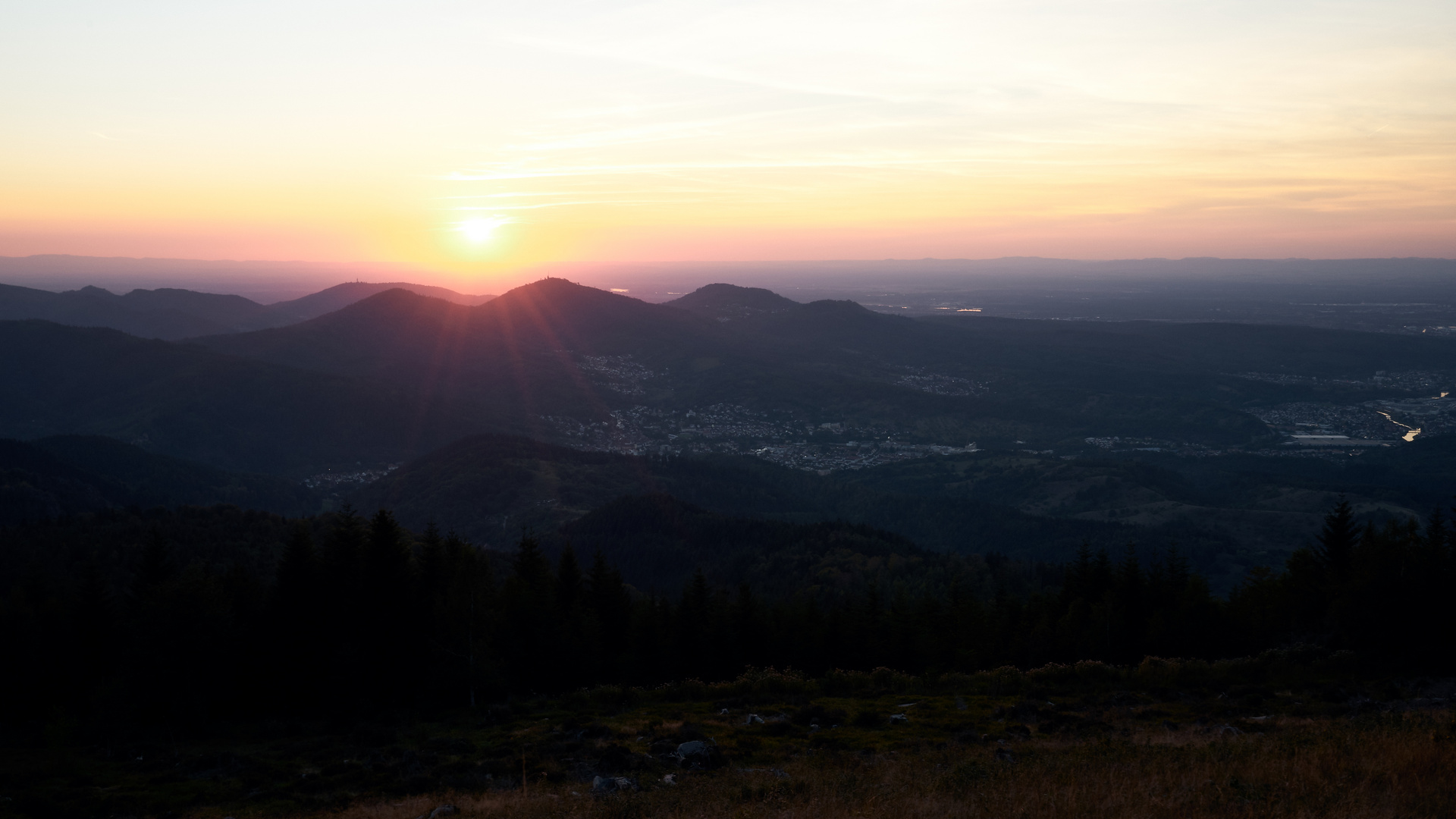 Sonnenuntergang @ Teufelsmühle Loffenau