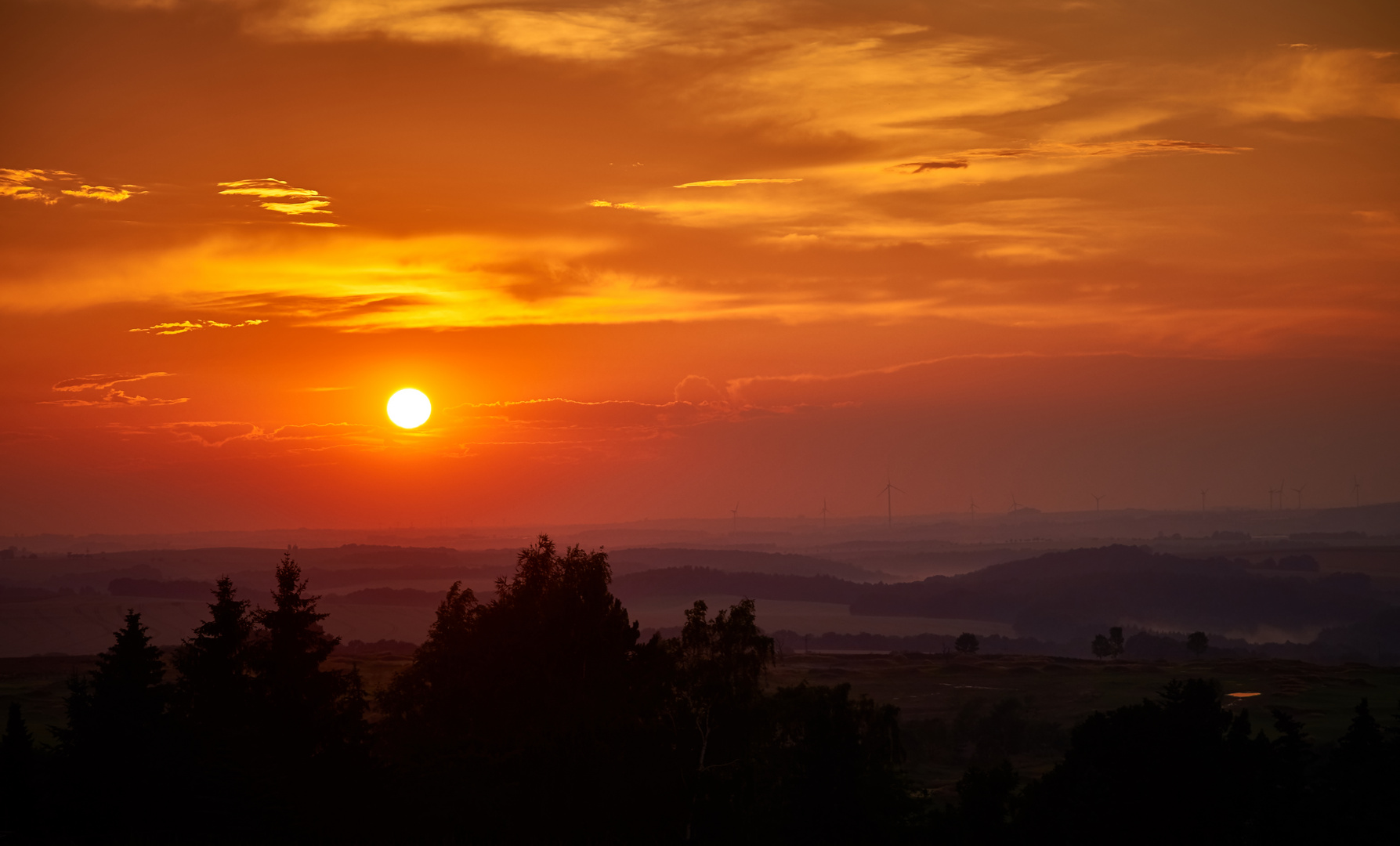 Sonnenuntergang Tharandt 