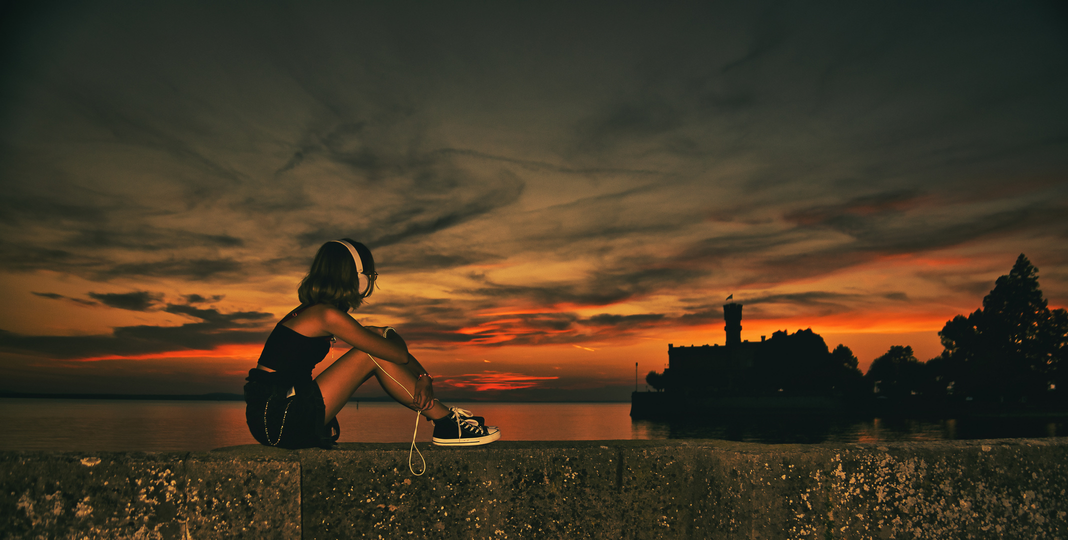 Sonnenuntergang The Sound of Silence Foto & Bild streetfotografie mit