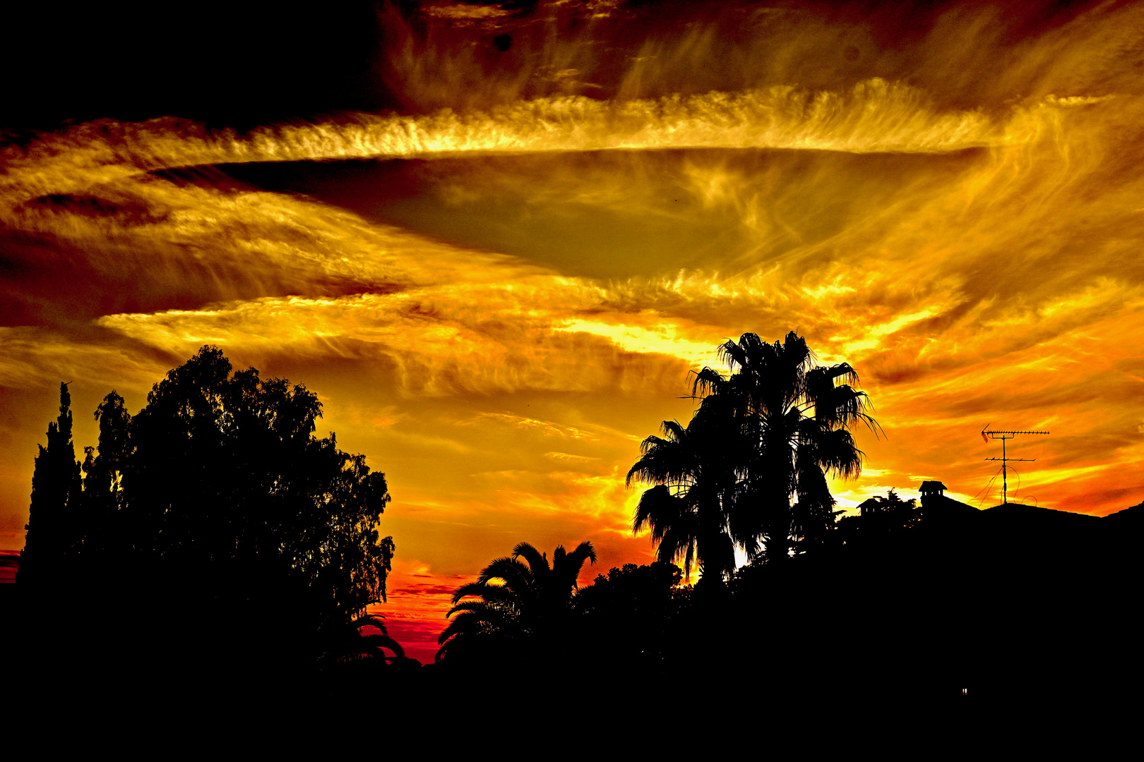 Sonnenuntergang Toscana