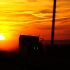 Sonnenuntergang & Traktor