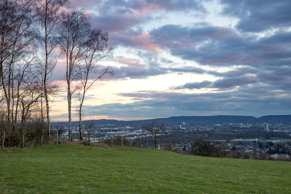 Sonnenuntergang über Aachen