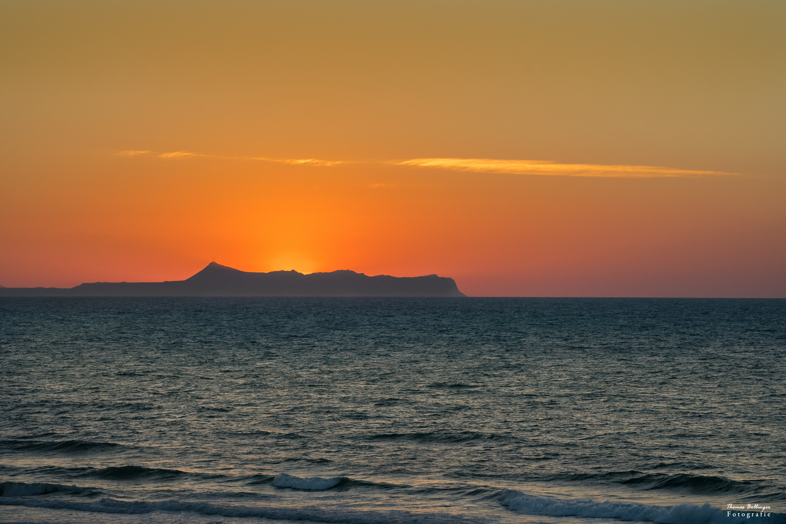 Sonnenuntergang über Akrotiri/Kreta