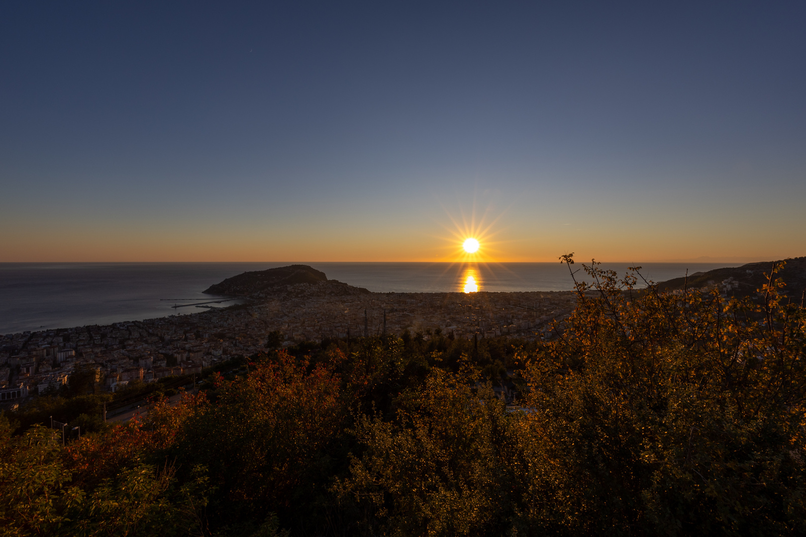 Sonnenuntergang über Alanya (Türkei) 