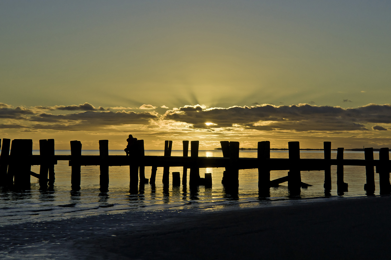 Sonnenuntergang über Amrum