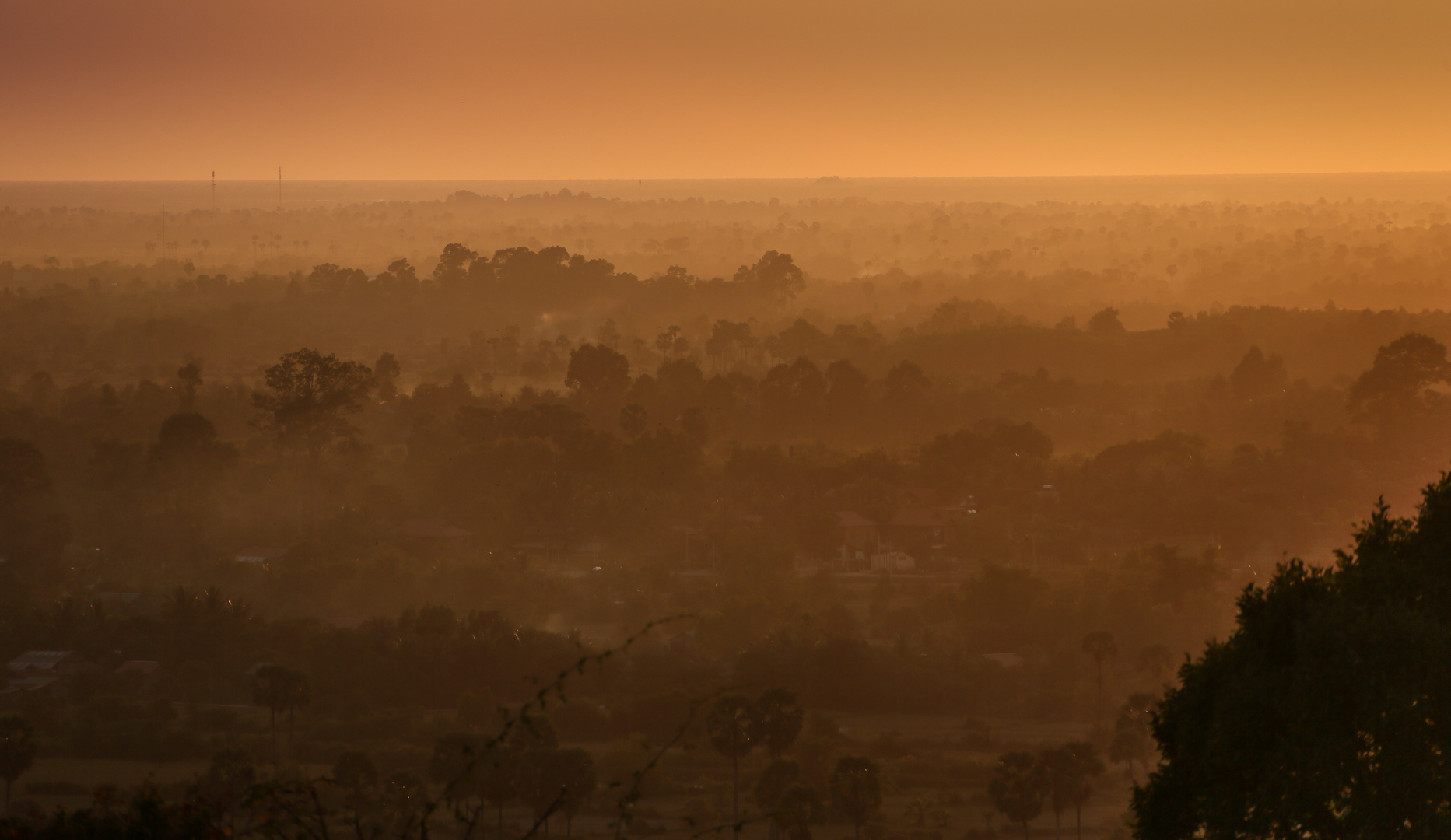 Sonnenuntergang über Angkor