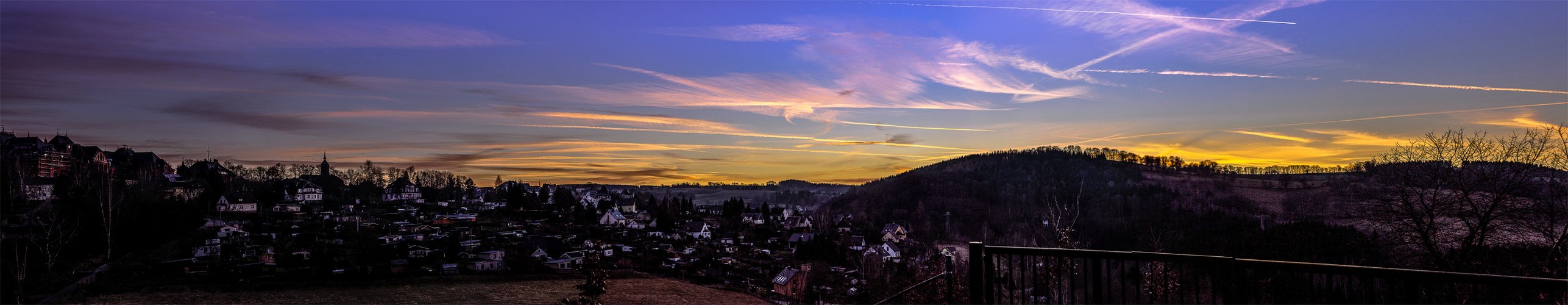 Sonnenuntergang über Annaberg