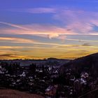 Sonnenuntergang über Annaberg