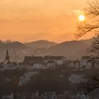 ...Sonnenuntergang über Arnsbergs Altstadt...