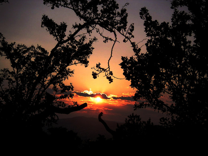 Sonnenuntergang über Athen