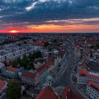 Sonnenuntergang über Augsburg