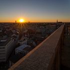 Sonnenuntergang über Augsburg