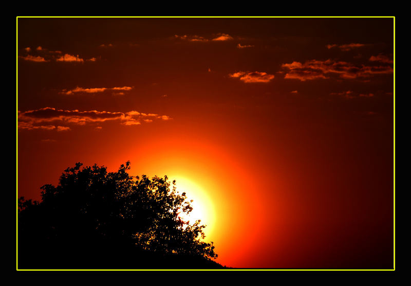 Sonnenuntergang über Bad Honnef