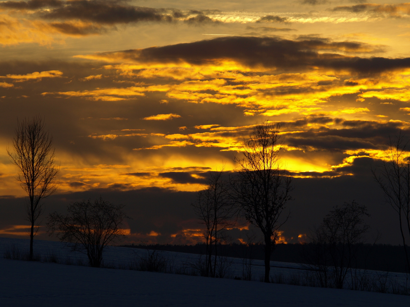 Sonnenuntergang über Bad Kissingen