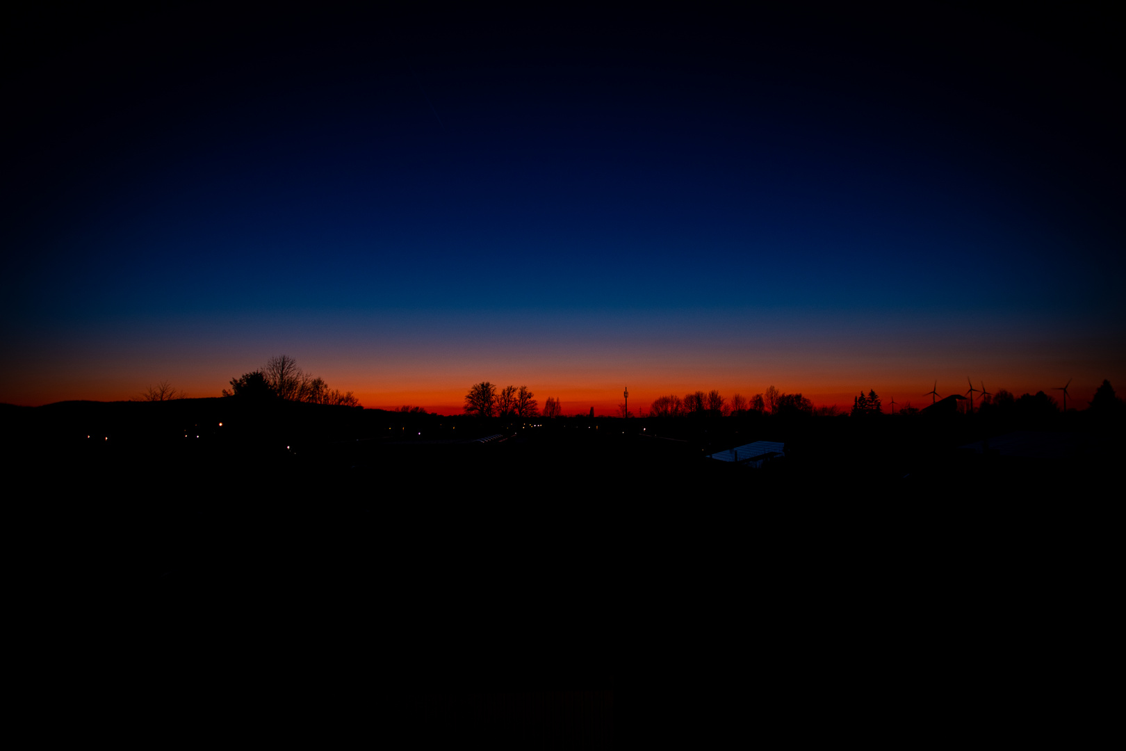 Sonnenuntergang über Bad Nenndorf