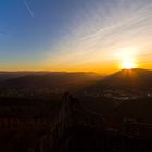 Sonnenuntergang über Baden Baden