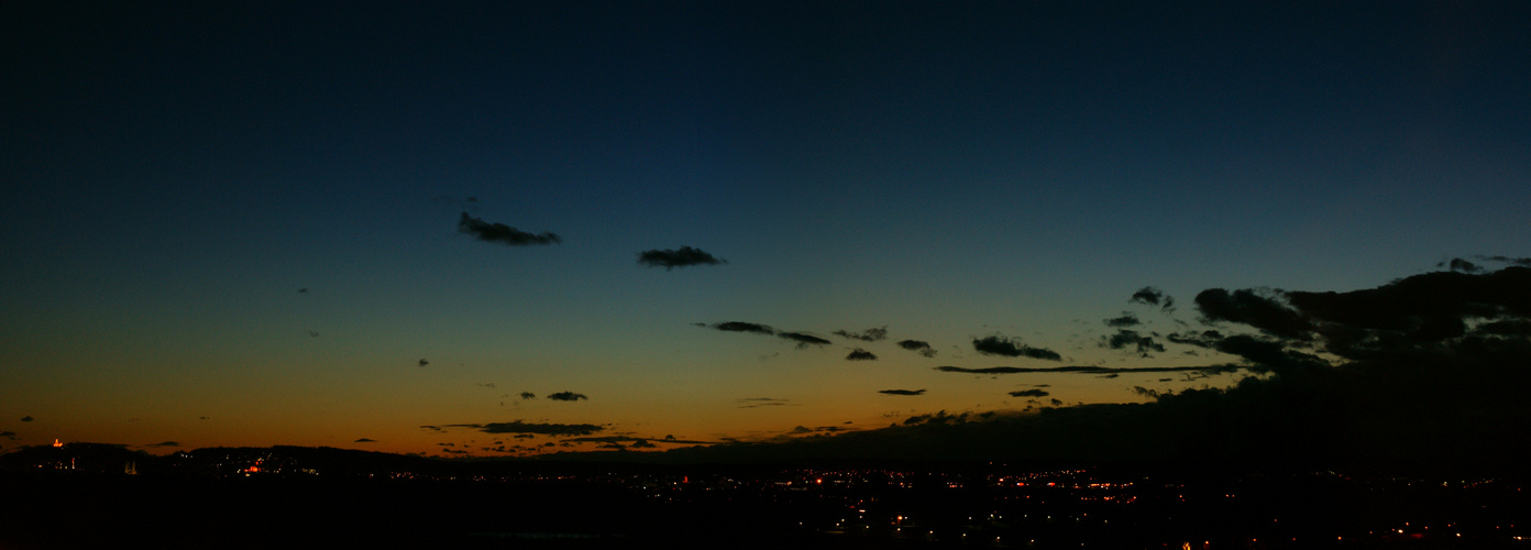 Sonnenuntergang über Bamberg