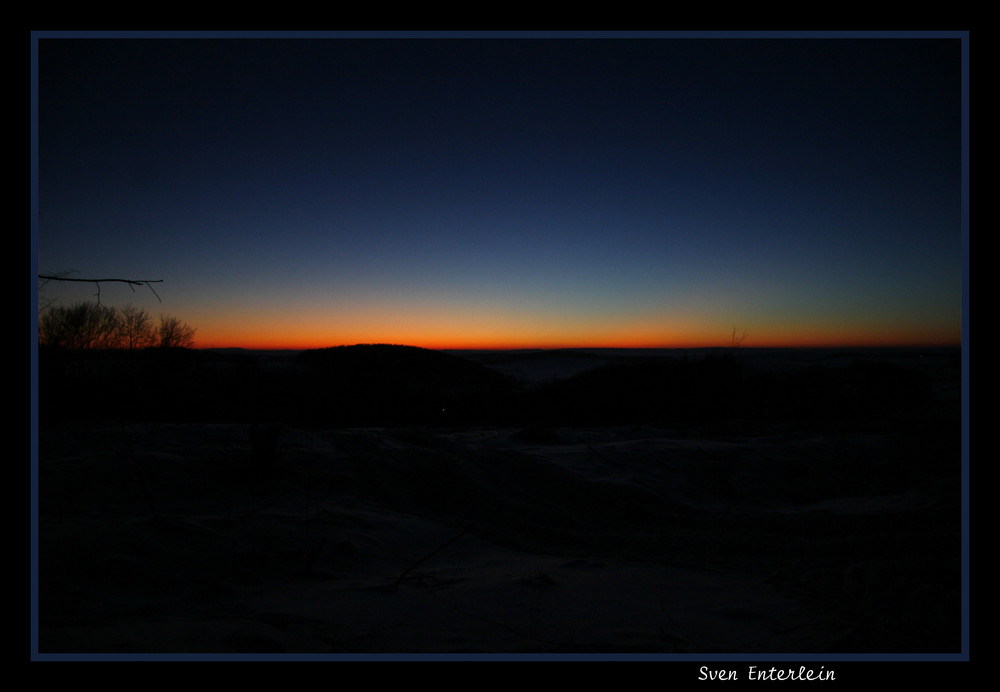 Sonnenuntergang über Barbis