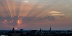 Sonnenuntergang über Basel