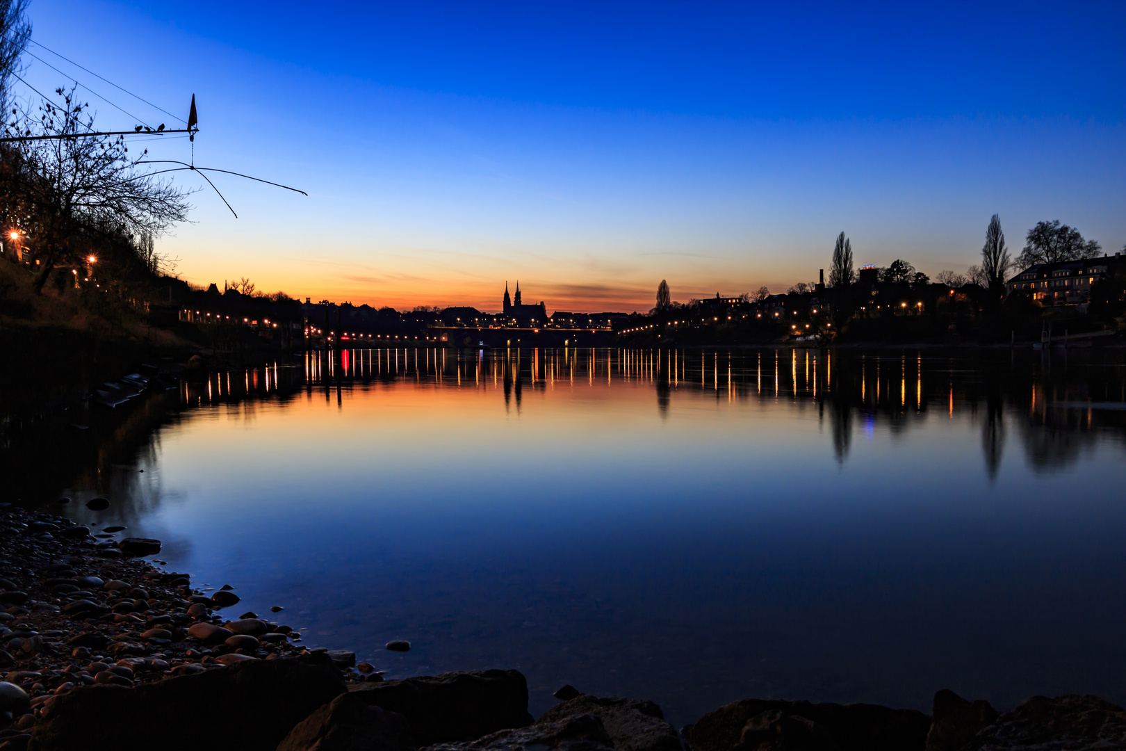 Sonnenuntergang über Basel