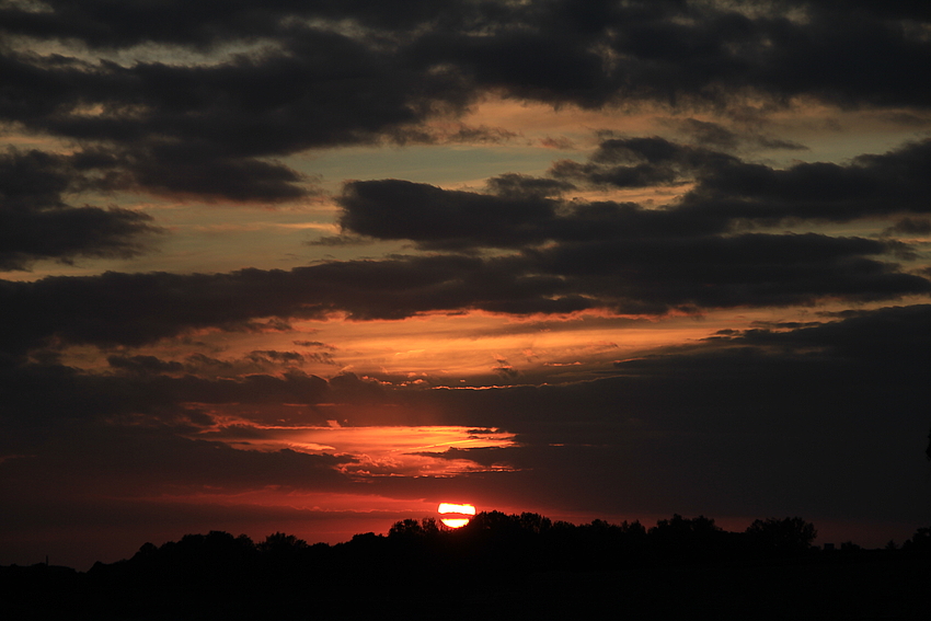 Sonnenuntergang über Beckum