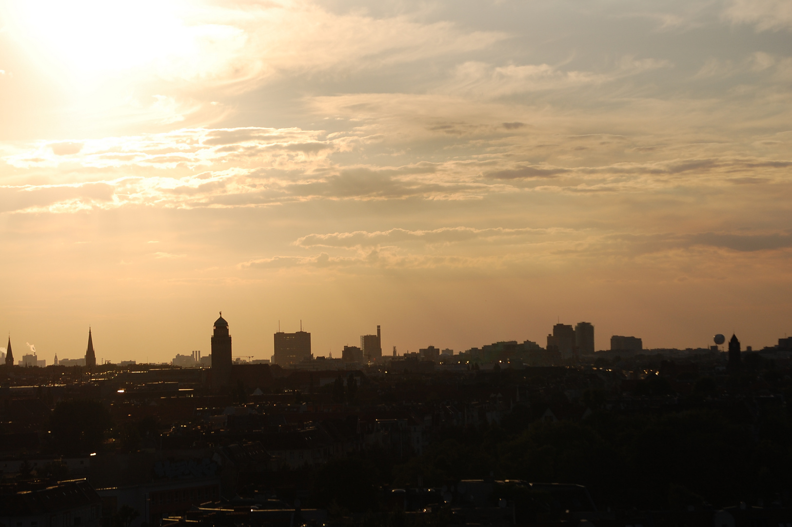 Sonnenuntergang über Berlin