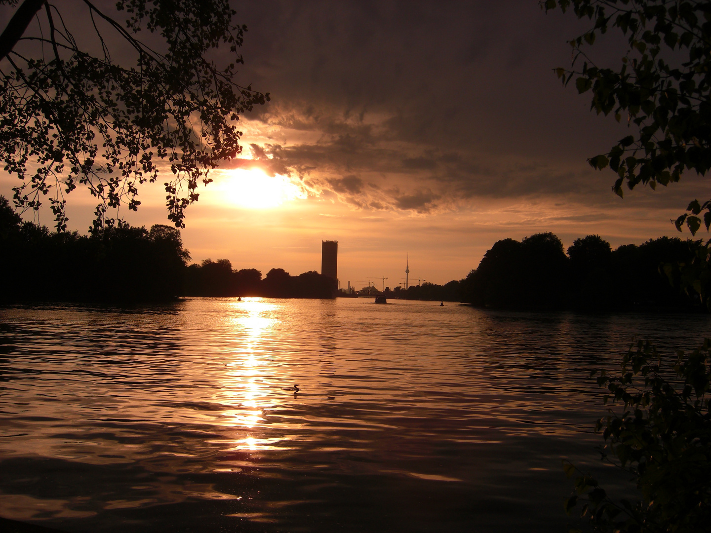 Sonnenuntergang über Berlin