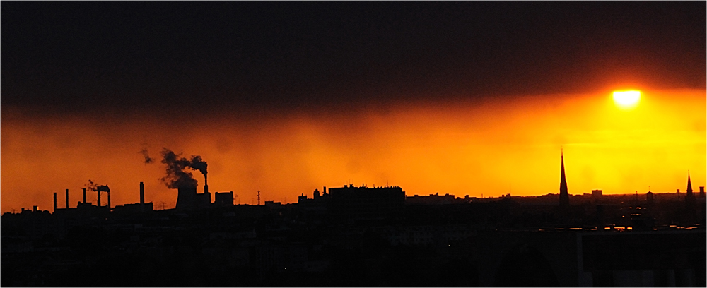 Sonnenuntergang über Berlin