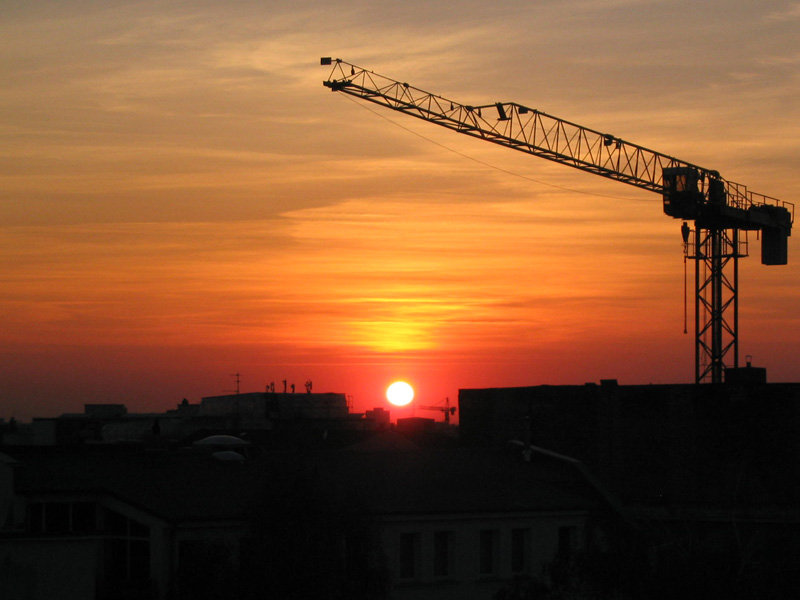 Sonnenuntergang über Berlin