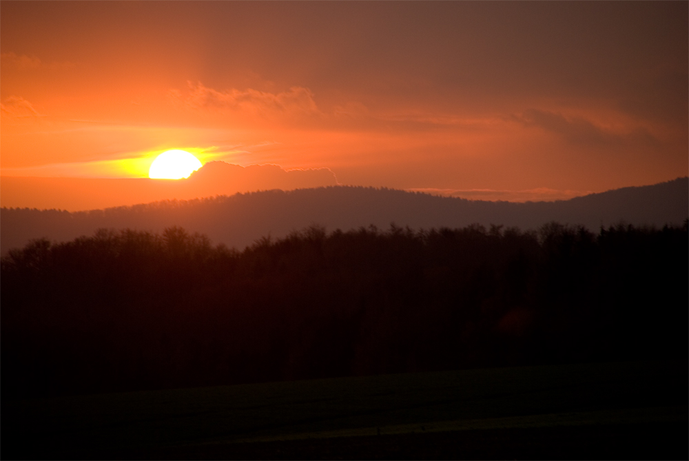 Sonnenuntergang über Bielefeld