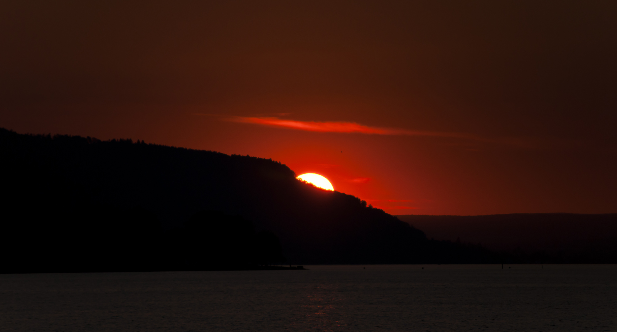 Sonnenuntergang über Bodensee