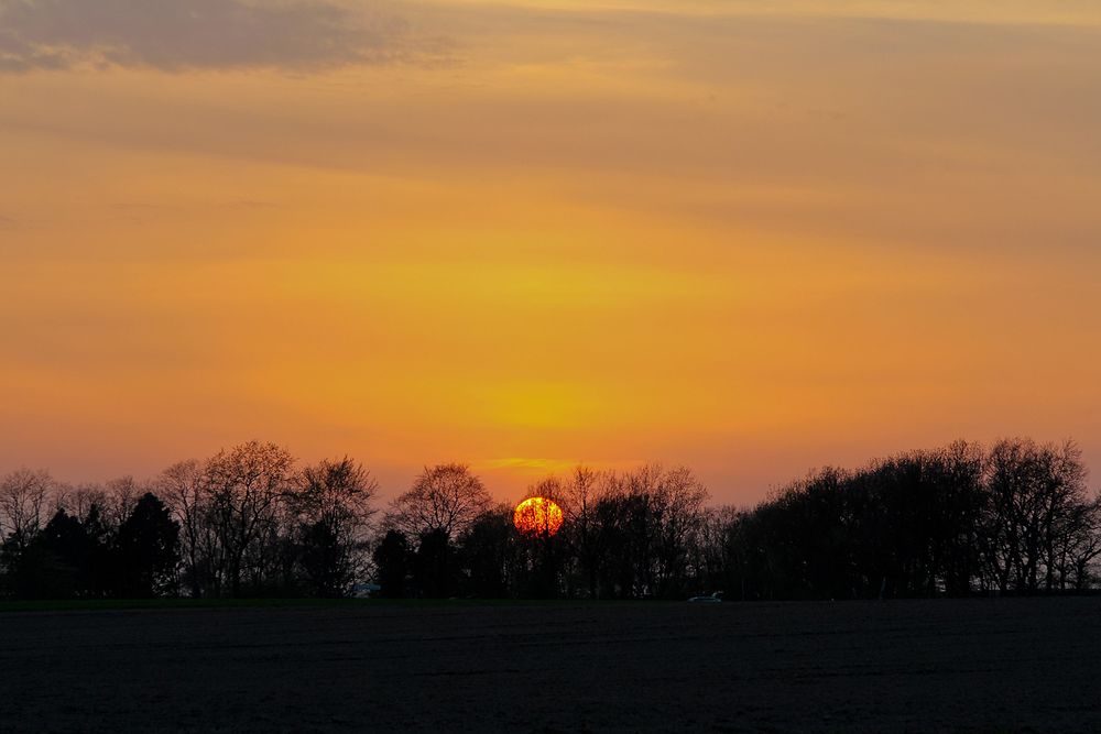 Sonnenuntergang über Bokeloh