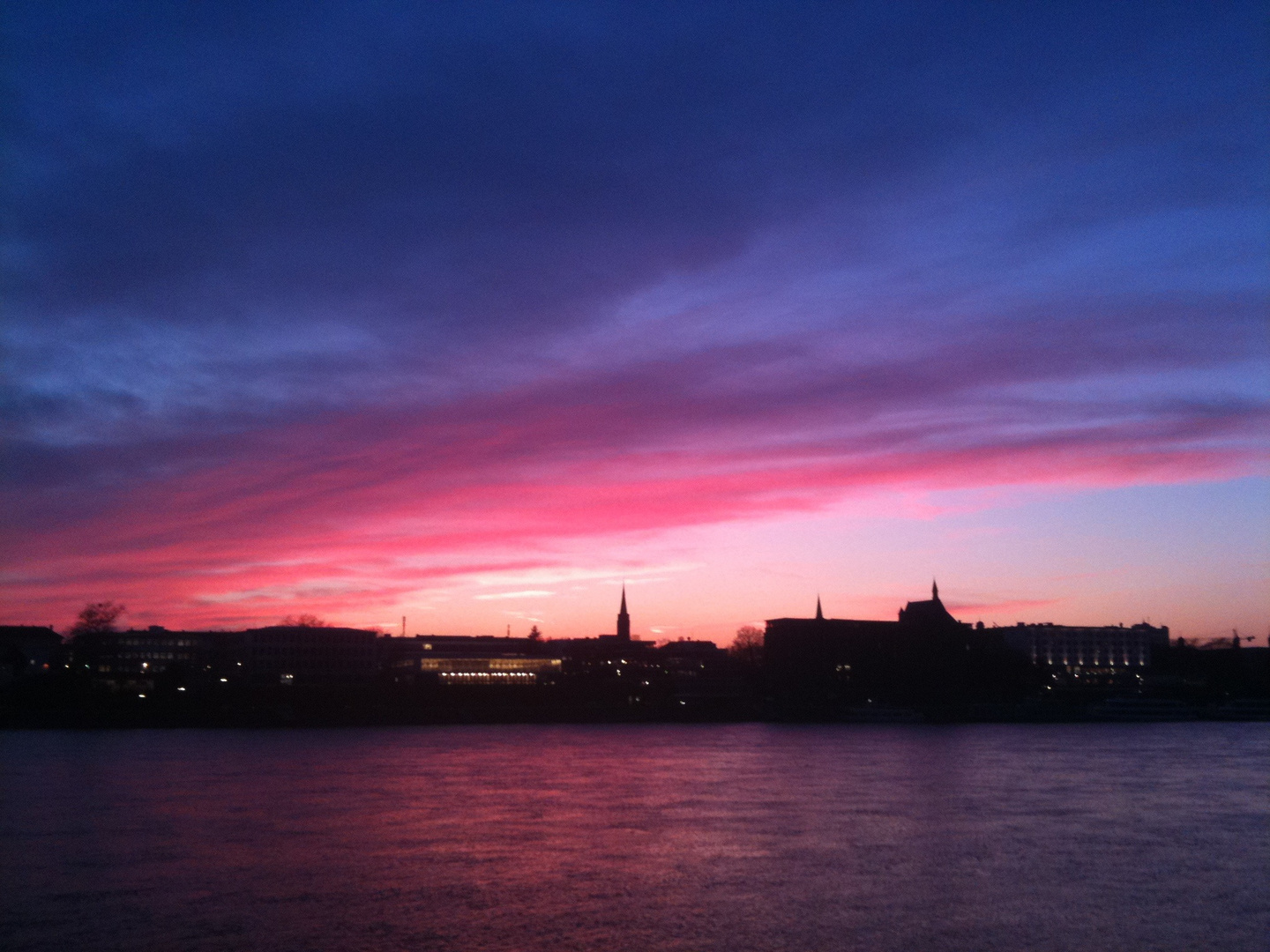 Sonnenuntergang über Bonn