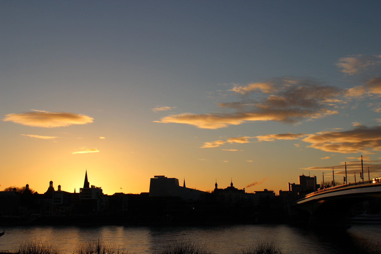 Sonnenuntergang über Bonn