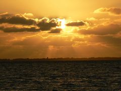 Sonnenuntergang über Borkum