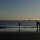 Sonnenuntergang ueber Borkum