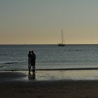 Sonnenuntergang ueber Borkum