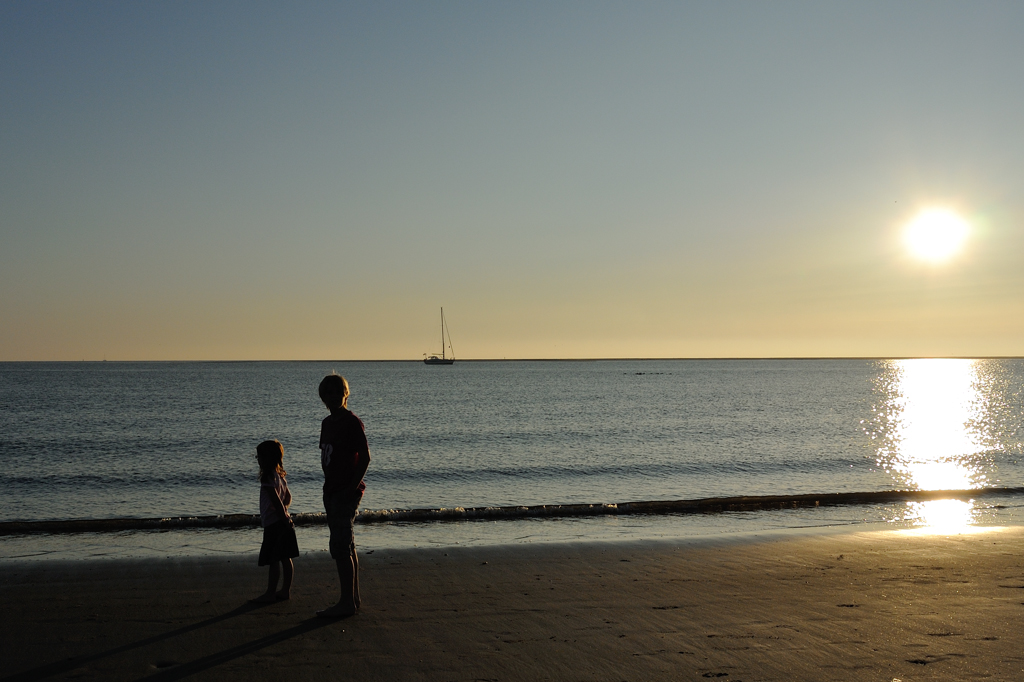 Sonnenuntergang ueber Borkum