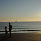 Sonnenuntergang ueber Borkum