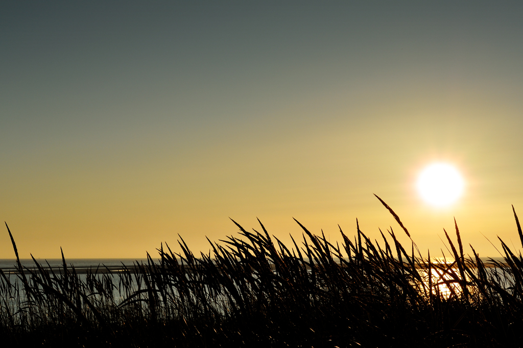 Sonnenuntergang ueber Borkum