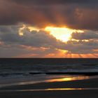 Sonnenuntergang über Borkum