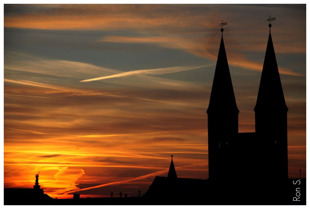 Sonnenuntergang über Braunschweig