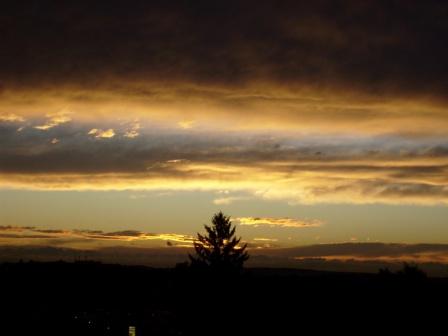 Sonnenuntergang über Bretten