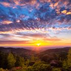 Sonnenuntergang über Bühlertal / Schwarzwald